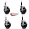 Service Caster 5'' Phenolic Swivel 3/4'' Expanding Stem Caster Set with Brake, 4PK SCC-EX20S514-PHS-TLB-34-4 - alternate 3